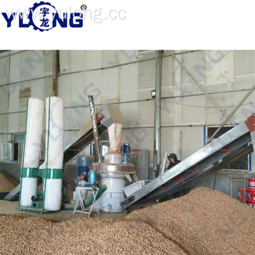 YULONG XGJ560 pellet machine for poplar wood